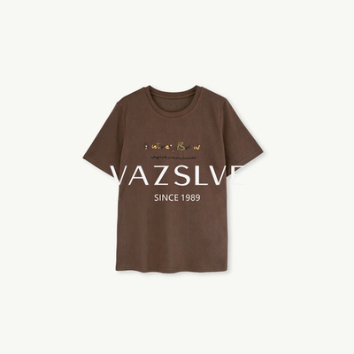 【VAZSLVE/全新奢品】捡漏-夏季绣花舒适百搭休闲T恤-5568