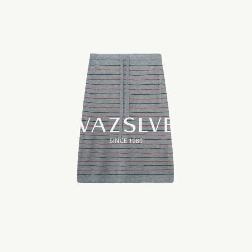 【VAZSLVE/全新奢品】捡漏-高级感慵懒风条纹半身裙-BO20016