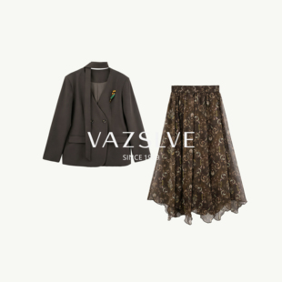 【VAZSLVE/全新奢品】捡漏-简约百搭西装半裙两件套-BO6810