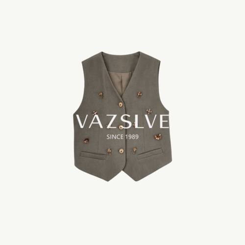 【VAZSLVE/全新奢品】捡漏-秋季简约时尚百搭马甲-BO6F010
