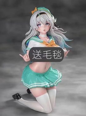 跪姿JK流萤GK手办动漫周边潮玩模型菠萝社桌面海景房机箱摆件礼物