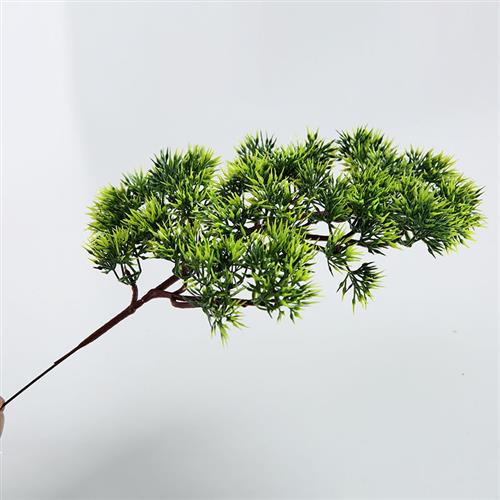 彷真松树枝假松树叶罗汉美人松景观园艺迎客松配件松枝叶崖柏树叶图片