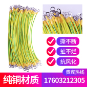 线4平方 线配电箱过门跨地连接线 桥架接接地线 线黄绿双色跨接线