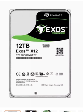 希捷银河氦气12T机械硬盘ST12000NM0127台式机12tb监控7200转SATA