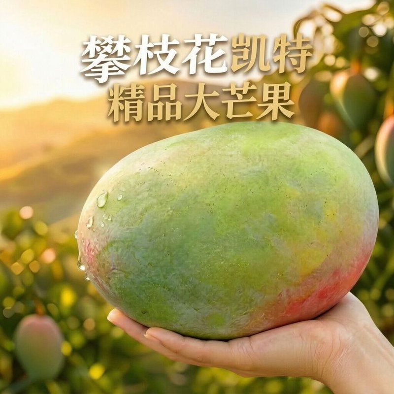 净重9斤精品凯特大芒果 优选果王 应季水果 果肉软糯香甜多汁