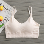 乳胶感运动内衣女童小学生初中生高中生少女发育期抹胸吊带小背心