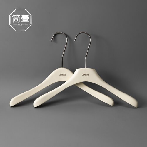 简壹服装专用奶白色衣架裤夹定制
