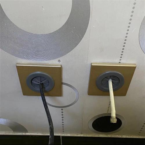 86型空白面板墙洞装饰盖空调孔电视线管道堵盖护口方形粘贴式遮丑