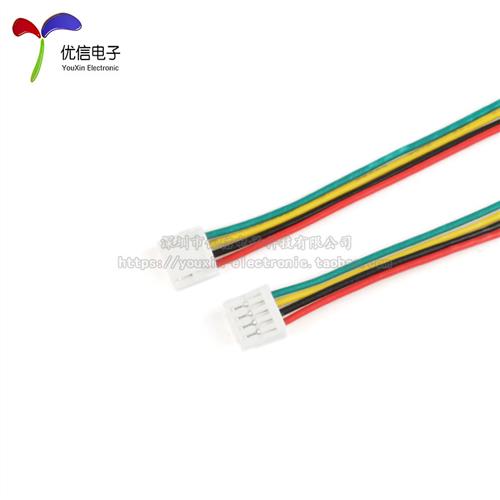 GH1.25 2P/3/4/5/6-12P 15C单/双头1.25mm间距电子线带锁扣端子线