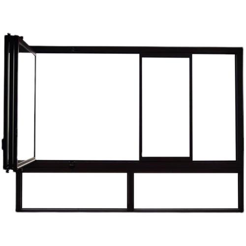 上海封阳台全景折叠窗户左右推拉窗铝合金全开玻璃落地移门定制