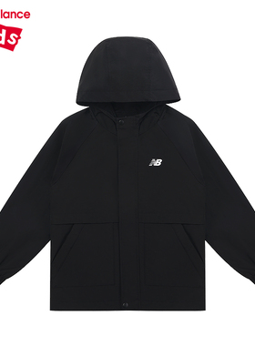 New Balance nb童装秋季新款男女儿童运动休闲连帽外套7AF1F043