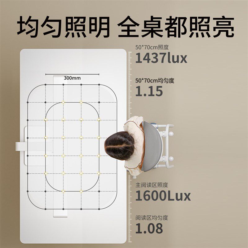 青节台灯护眼学习专用防近视儿童学习桌子夹灯全光谱阳光护眼灯