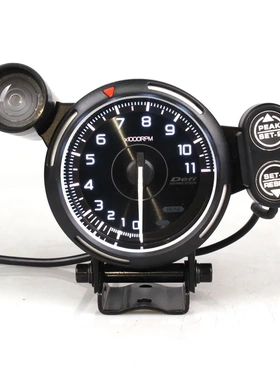 3.75寸 Defi 七彩 0-11000 转速表 汽车转速表 摩托车转速表