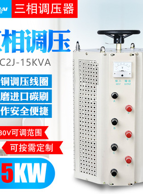 TSGC2J-15KVA三相交流380V调压器0-430V/500V可调变压器 调速调温