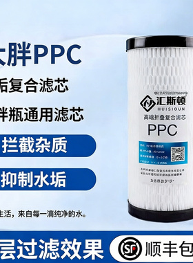 汇斯顿10寸ppc复合阻垢滤芯前置大胖通用家用自来水过滤净水配件