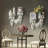 墙上置物隔板装 饰架壁挂隔板挂架墙架欧式 壁挂壁饰电视墙面置物架