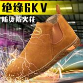 男无钢头轻便休闲透气防烫免系带 工作鞋 非电工绝缘鞋 电焊劳保鞋