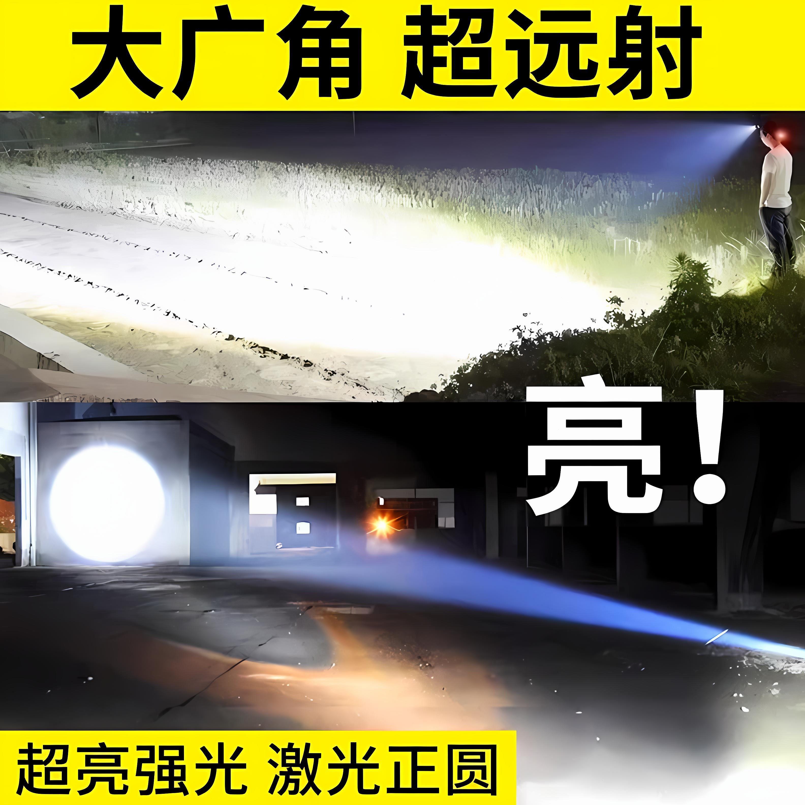 德国超亮充电式头戴感应T6手电筒疝气夜钓鱼锂电强光专用头灯矿灯
