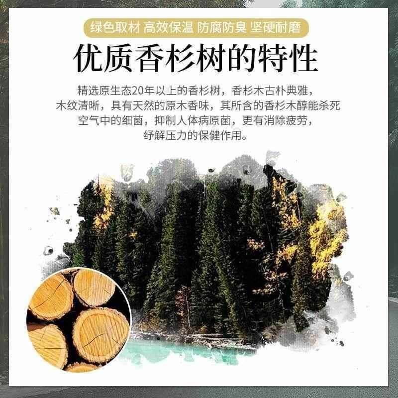 .木质提水桶足浴中药桶小木桶桑拿温泉木提桶拎水桶木勺瓢影视道