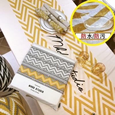 ins茶几桌布布艺北欧餐桌布防水桌垫简约现代长方形家用防烫台布