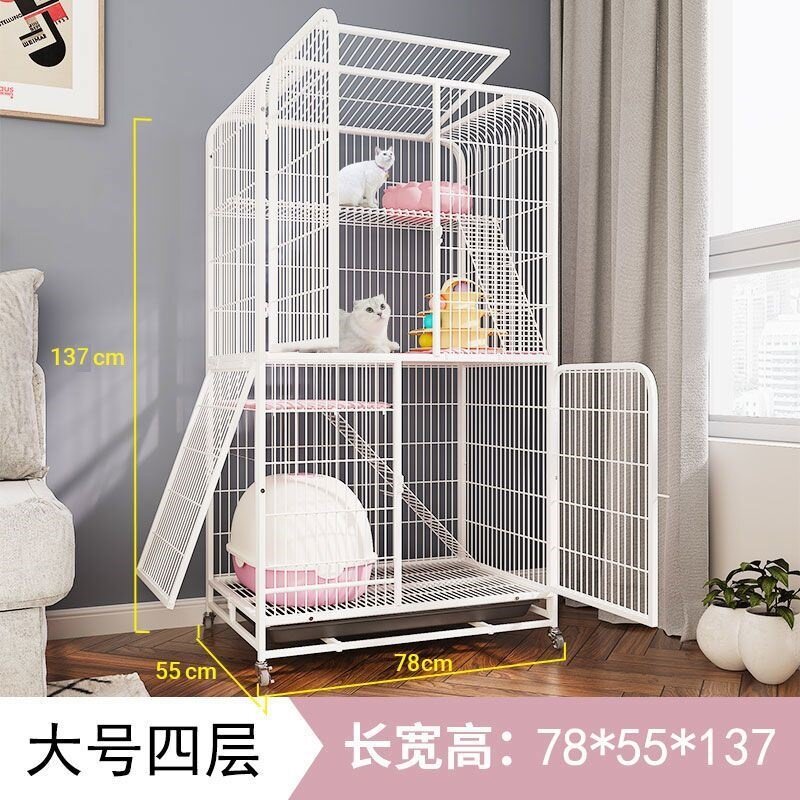 猫笼家用室内猫别墅超大自由空间加粗加密带厕所猫咪宠物猫舍猫屋