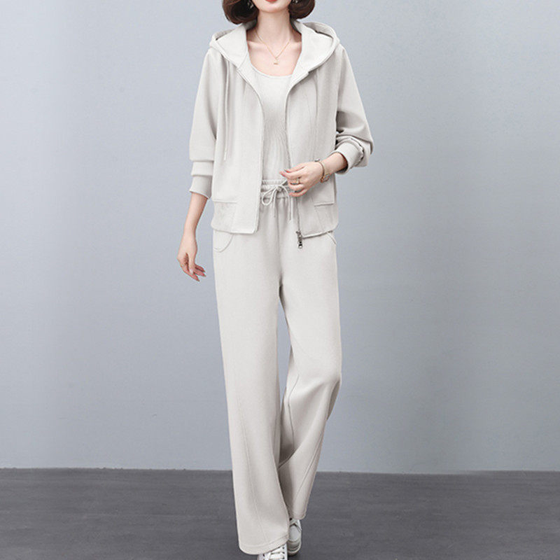 妈妈运动套装中老年女装2025新款春秋季中年休闲卫衣运动服两件套