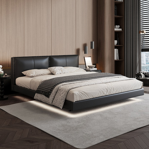 乔登2024新款悬浮真皮床