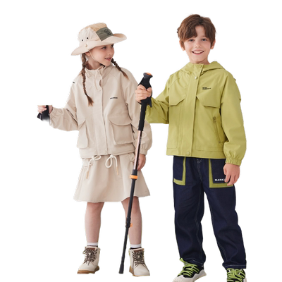 马克华菲男女童户外外套新款