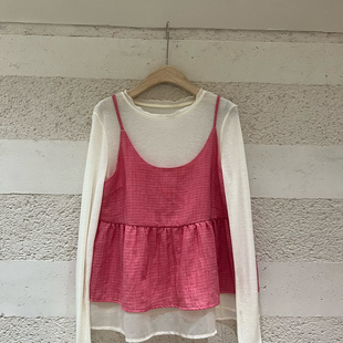 云朵家26年夏上新温柔清新甜美少女吊带背心26066