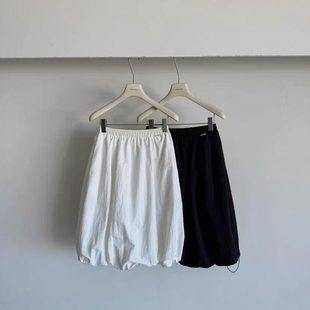 云朵店26年夏上新超百搭气质百搭松紧腰花苞裙半身裙V69374