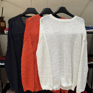 云朵家26年春款 W6060 轻奢氛围感纯色休闲针织衫