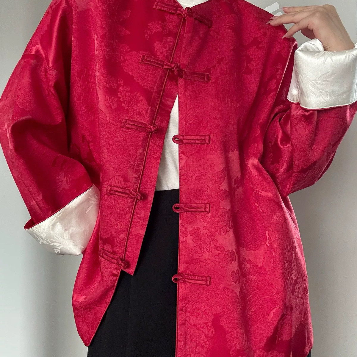 云朵设计色人丝双面双穿圆领盘扣加棉保暖宽松加厚短外套A9640,女装/女士精品,时尚套装,淘宝优惠券,粉丝福利购,淘宝优惠卷