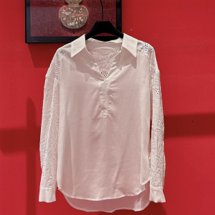 w555 衬衫 云朵26年春款 小香风设计感刺绣长袖