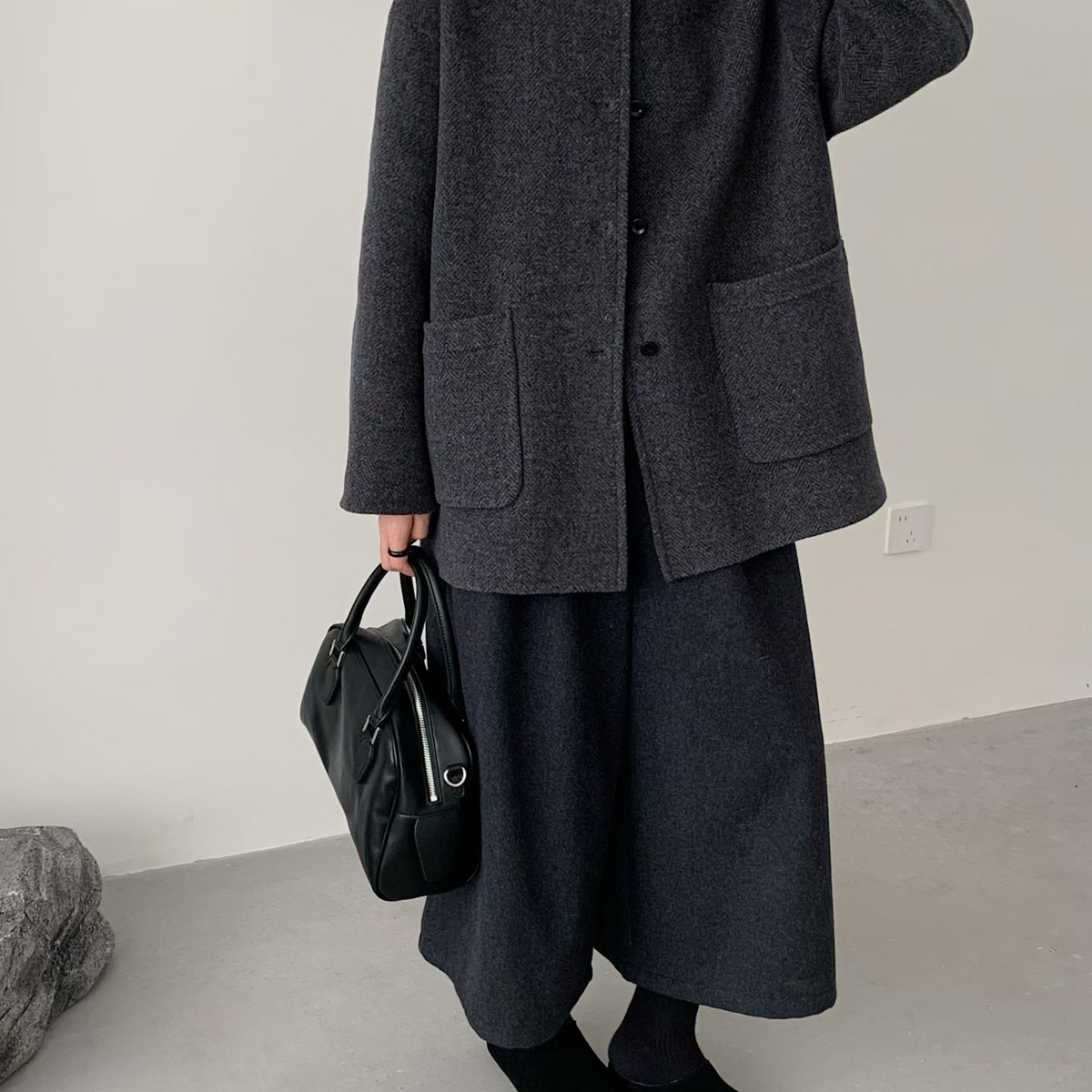 云朵简约大气100羊毛经典百搭不过时羊毛外套（含100羊毛）62358