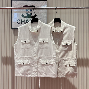 w868 内搭 云朵26夏上新极简风优雅气质显瘦百搭马甲 不含下装