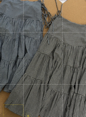 云朵家26年春款sto格纹百搭时尚半身裙YS1-5ABQ267