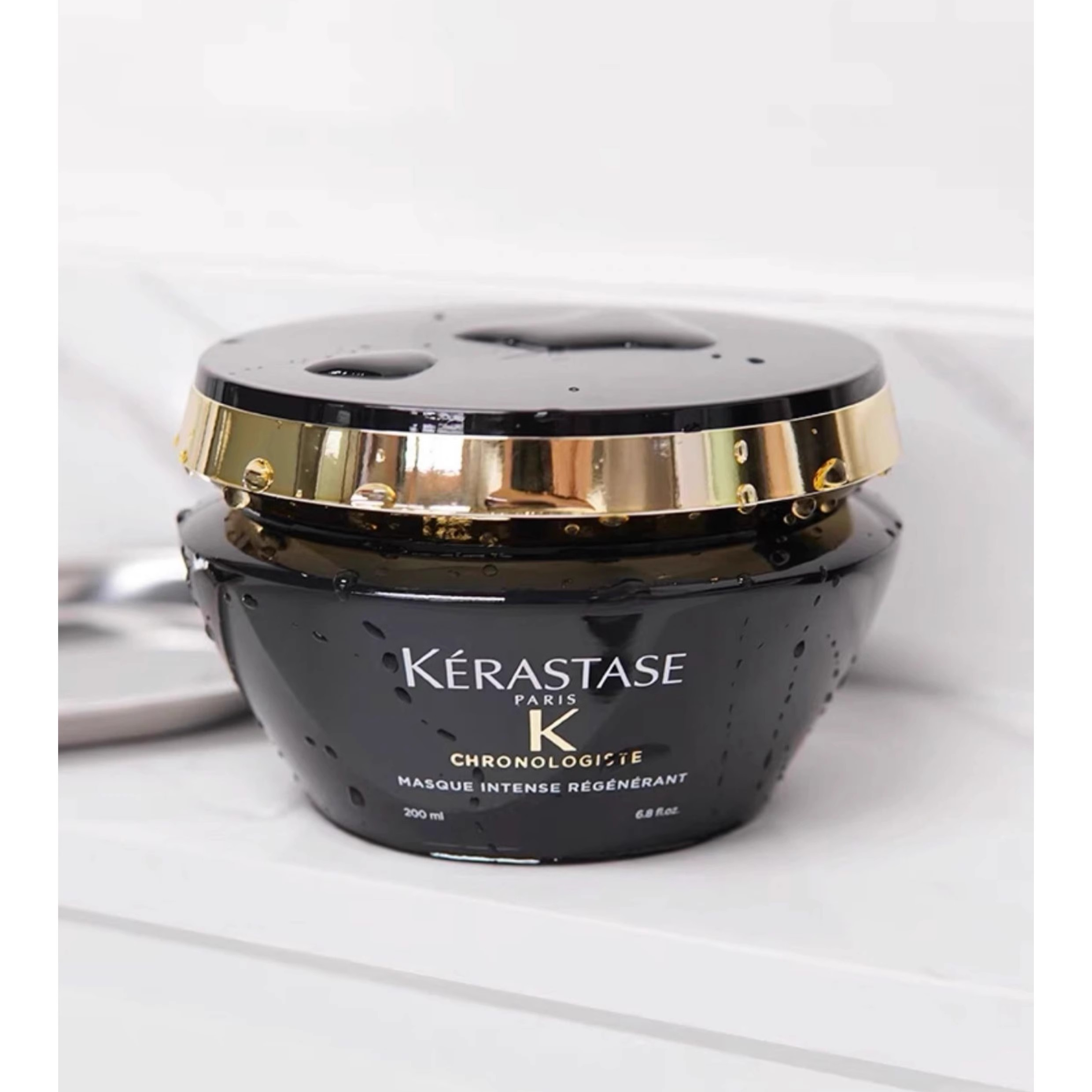 直邮Kerastase卡诗黑钻凝时洗发水250ml鱼子酱滋养发膜倒膜200ml