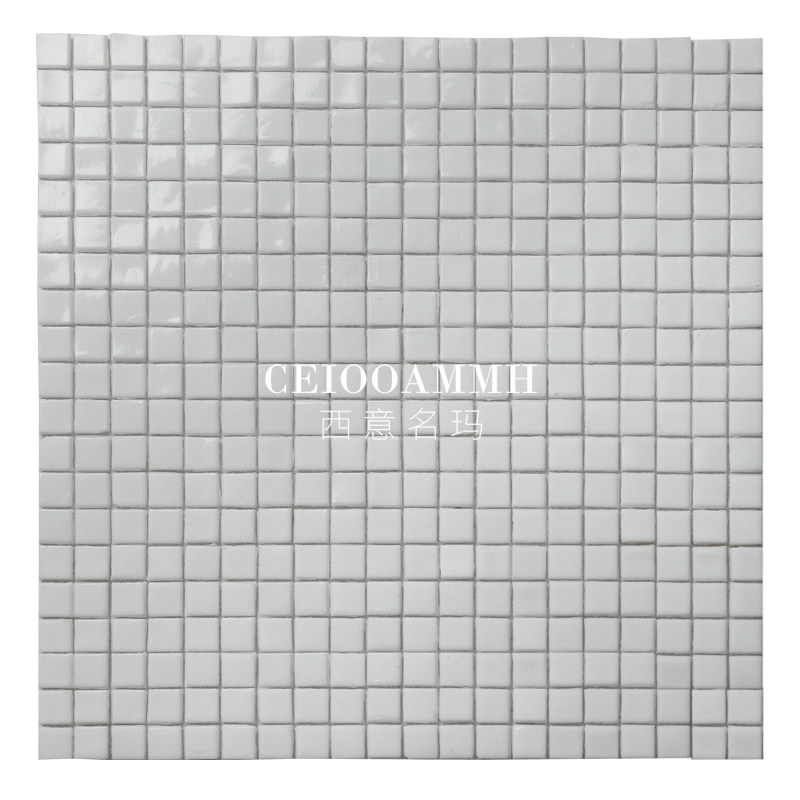 纯白色玻璃瓷砖马赛克简约现代浴室店面餐厅形象背景墙厕所小白砖