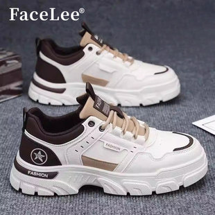 FaceLee男鞋新款春季低帮工装马丁靴男款百搭休闲运动防滑耐磨