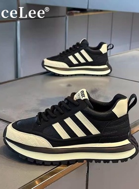 FaceLee欧货秋冬2025新款男鞋潮牌高级感阿甘鞋男防水运动休闲鞋