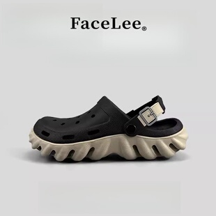 FaceLee男鞋2026夏季透气百搭休闲凉拖踩屎感软底防滑一字拖鞋