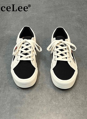 FaceLee设计师联名男鞋秋冬网红帆布鞋日常休闲鞋百搭板鞋潮运动