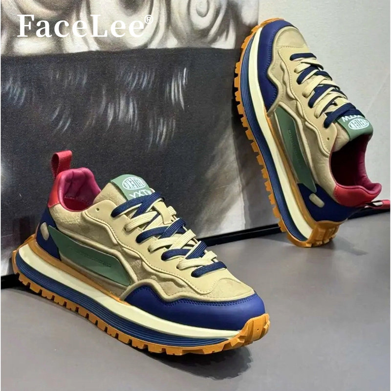 FaceLee设计师联名款欧洲站男鞋秋季款潮牌高级感百搭休闲阿甘鞋