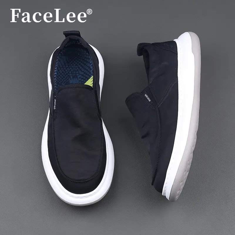 FaceLee秋冬布鞋男透气冰丝速干轻便休闲防臭男士一脚蹬帆布鞋,流行男鞋,休闲板鞋,淘宝优惠券,粉丝福利购,淘宝优惠卷