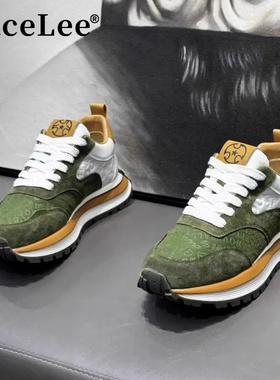 FaceLee设计师2025新款男鞋秋冬百搭增高时尚百搭阿甘运动休闲鞋
