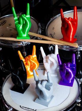 跨境新款创意树脂工艺鼓手架手势架子树脂工艺家居桌面摆件