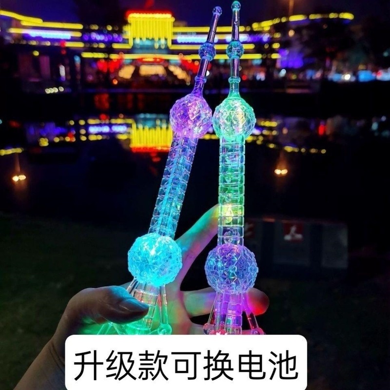 上海东方明珠模型东方明珠塔纪念品世界建筑模型摆件创意礼物亮灯