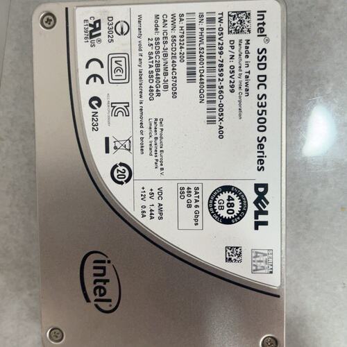 {议价}Intel DC S3500 480G 企业级固态硬盘，戴尔