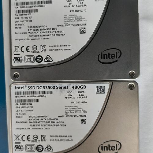 {议价}Intel DC S3500 480G 2.5寸SATA企业