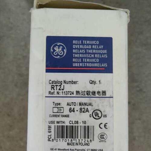 {议价}GE通用电气热过载继电器 RT2J，64-82A，全新库存，